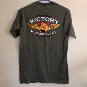 Victory Motorcycle olive green shirt